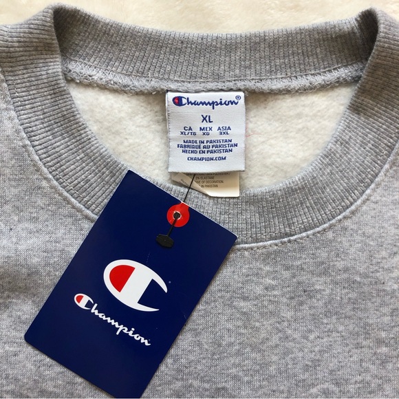 Gonzaga Bulldogs Champion gray crewneck oversized soft sweatshirt - Picture 3 of 5